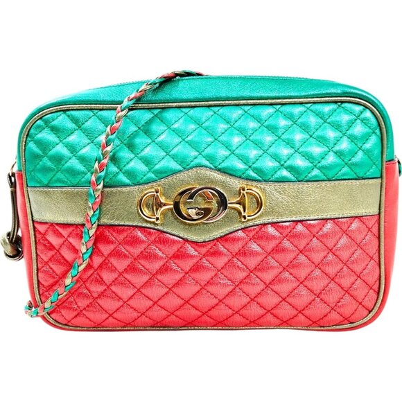 830509AO (S6) Gucci Crossbody Bag Red Leather - Picture 1 of 8